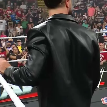 Get WWE Raw Wrestlepalooza Seth Rollins Black Leather Jacket