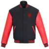 Godzilla x Kong Red Varsity Bomber Jacket
