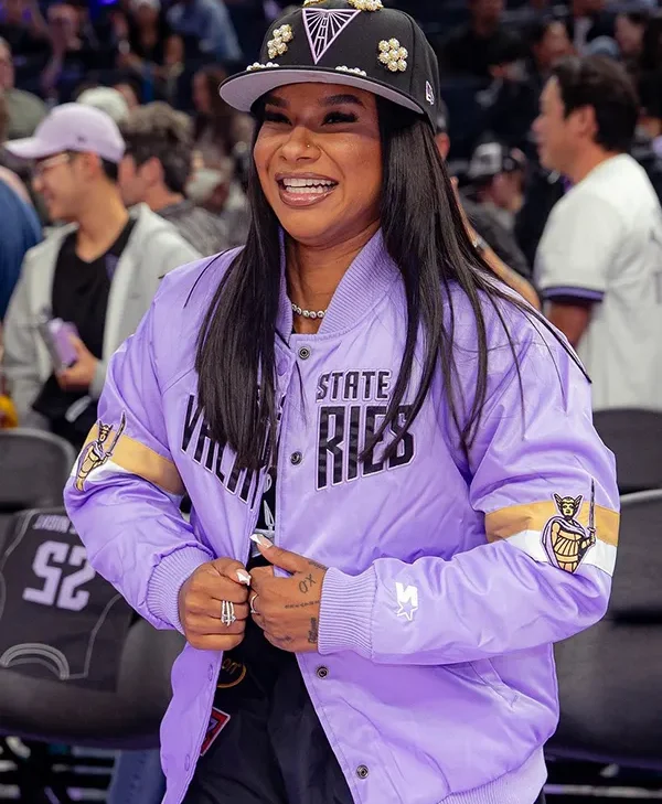 Golden State Valkyries Jordan Chiles Varsity Jacket
