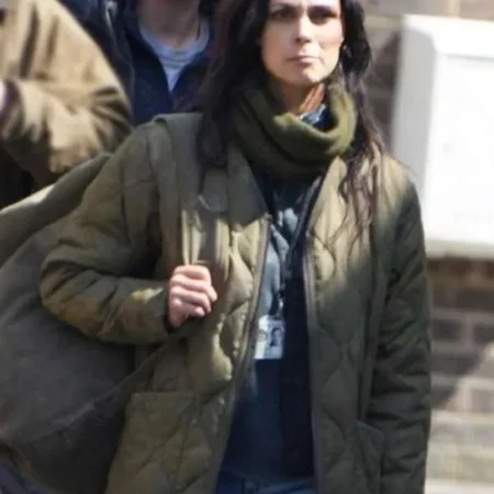 Greenland-Migration-2025-Morena-Baccarin-Quilted-Green-Jacket