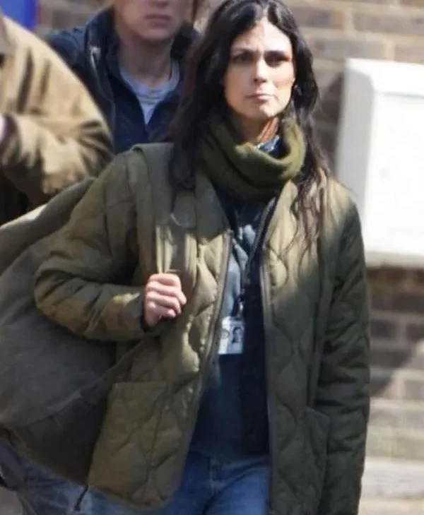 Greenland-Migration-2025-Morena-Baccarin-Quilted-Green-Jacket