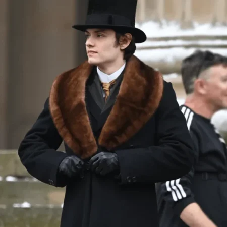 House of Guinness S01 Louis Partridge Fur Coat