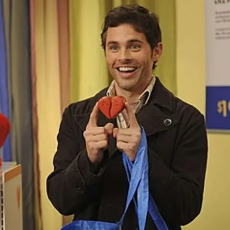 James Marsden 30 Rock Black Peacoat For Sale