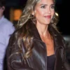 Jessica-Alba-Brown-Leather-Jacket