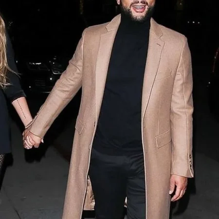 John Legend American Singer Beverly Hills Brown Coat