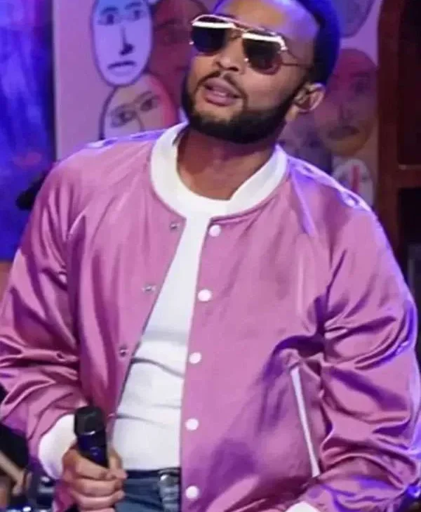 John Legend The Voice S27 Pink Jacket