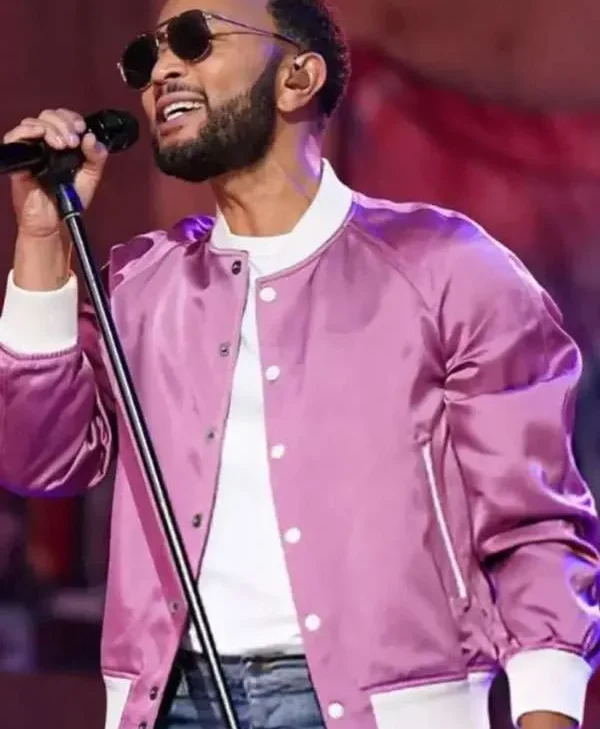 John Legend The Voice S27 Pink Jacket For Sale