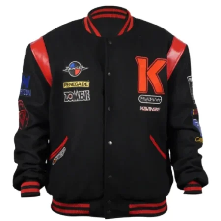 Kavinsky Reborn Black Bomber Jacket