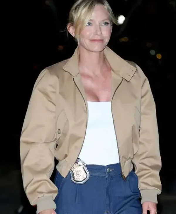 Law-Order-SVU-2025-Kelli-Giddish-Beige-Cropped-Bomber-Jacket