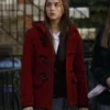 Lili-Reinhart-Law-and-Order-SVU-S13-Red-Wool-Coat