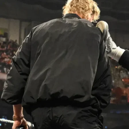 Logan Paul WWE Raw Black Track Jacket Back