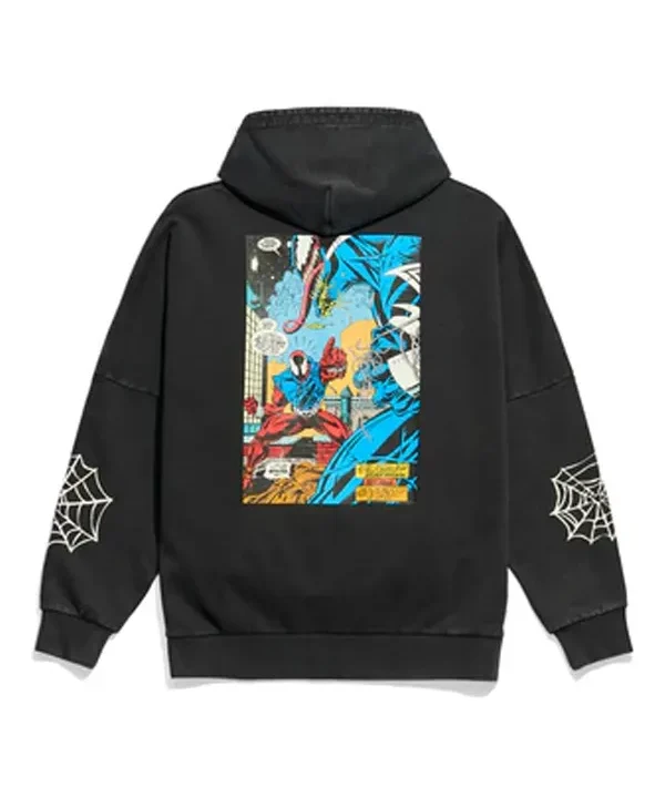 Marvel-Fictional-Characters-Spider-Man-90s-Graphic-Unisex-Black-Hoodie-For-Sale