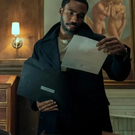 Mr and Mrs Smith 2024 Donald Glover Black Coat