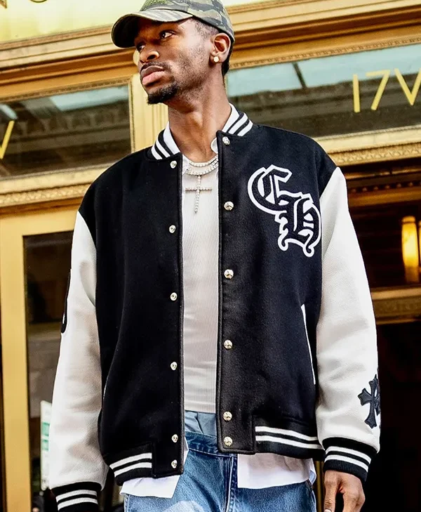 NBA Shai Gilgeous-Alexander Black Wool Varsity Jacket