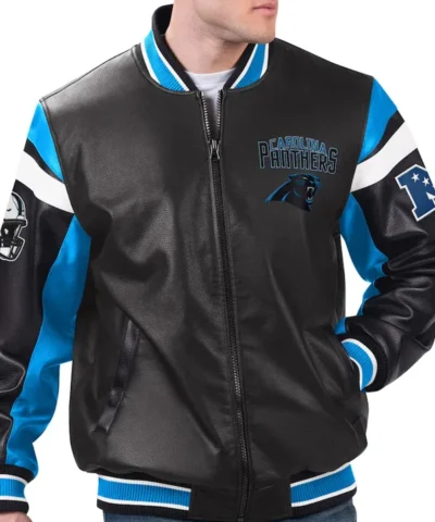 NFL-Carolina-Panthers-Black-Leather-Jacket