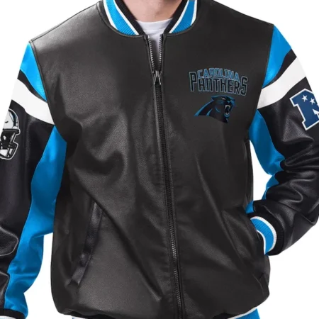 NFL-Carolina-Panthers-Black-Leather-Jacket
