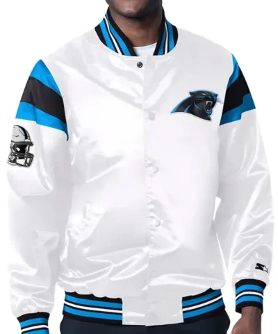 NFL-Carolina-Panthers-White-Satin-Varsity-Jacket