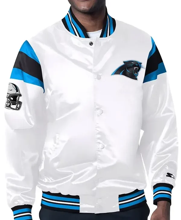 NFL-Carolina-Panthers-White-Satin-Varsity-Jacket