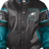 NFL Philadelphia Eagles Vintage Varsity Leather Jacket