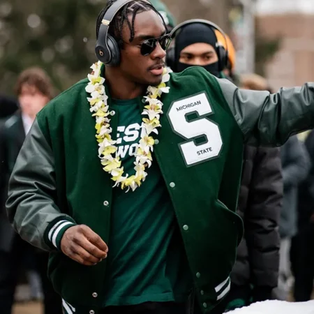 Nathan Carter Spartan Walk Wool Varsity Jacket