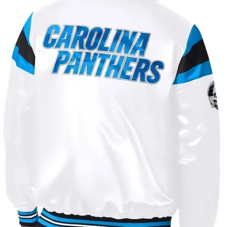 National-Football-League-2025-Carolina-Panthers-White-Unisex-Satin-Varsity-Jacket