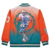 National-Football-League-Dan-Marino-Miami-Dolphins-Unisex-Satin-Bomber-Jacket