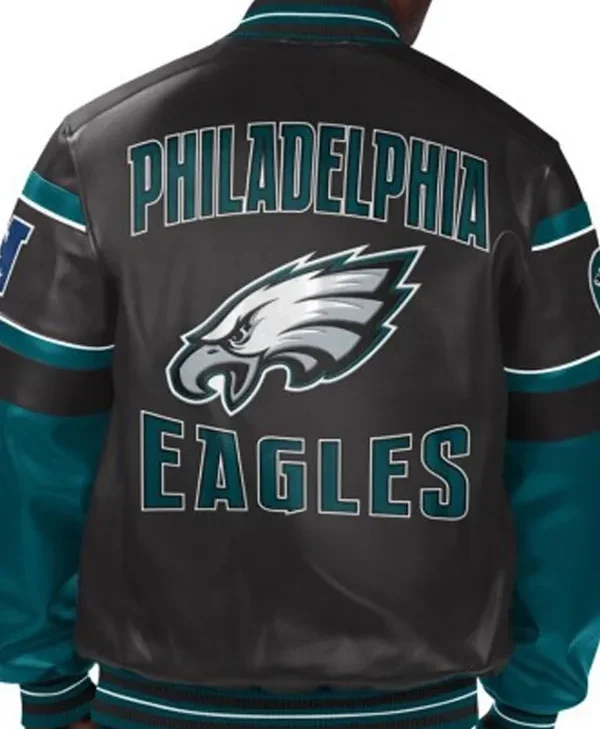 NFL Philadelphia Eagles Vintage Varsity Leather Jacket