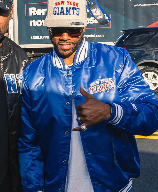 New-York-Giants-ItsBizkit-Blue-Satin-Varsity-Jacket