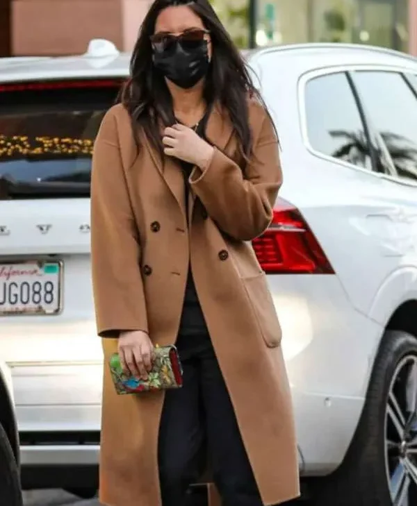 Olivia Munn Brown Trench Coat