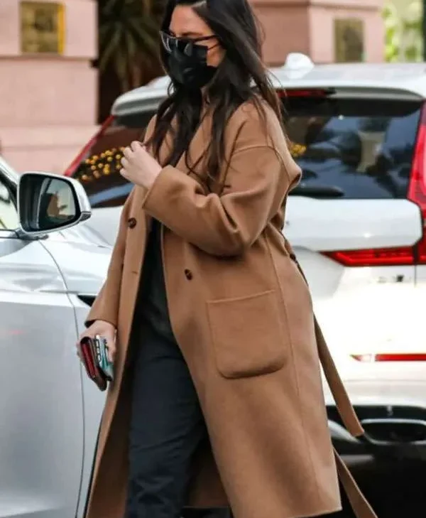 Olivia Munn Brown Trench Coat