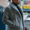 Power Book II Ghost Michael Rainey Jr Grey Shearling Coat