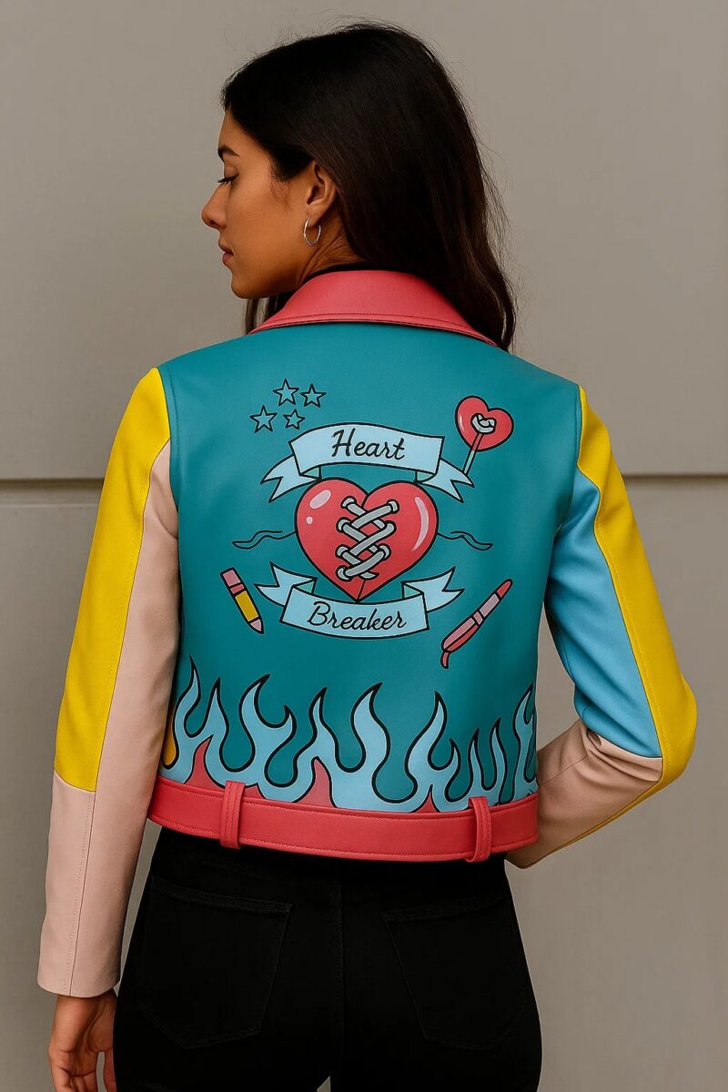 Ravens Home S04 Sasha Leather Jacket back