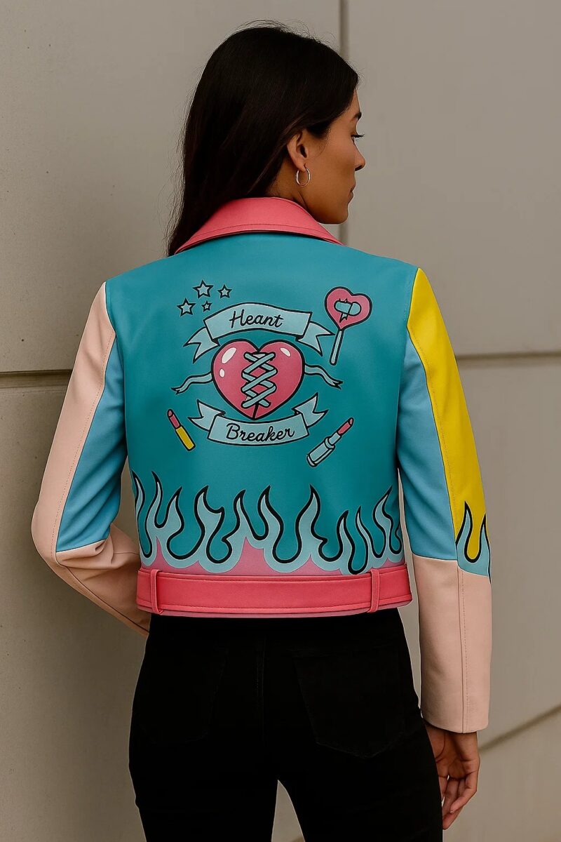 Ravens Home S04 Sasha Leather Jacket back shoot