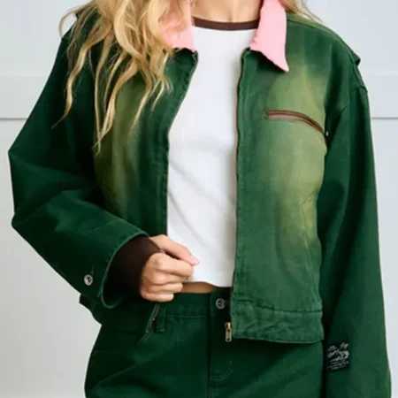 Rodeo Western Green Unisex Barn Jacket