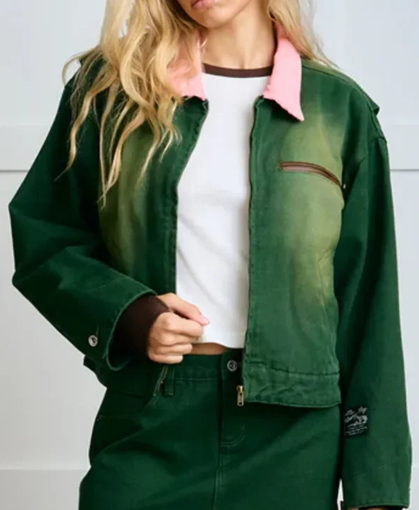 Rodeo Western Green Unisex Barn Jacket