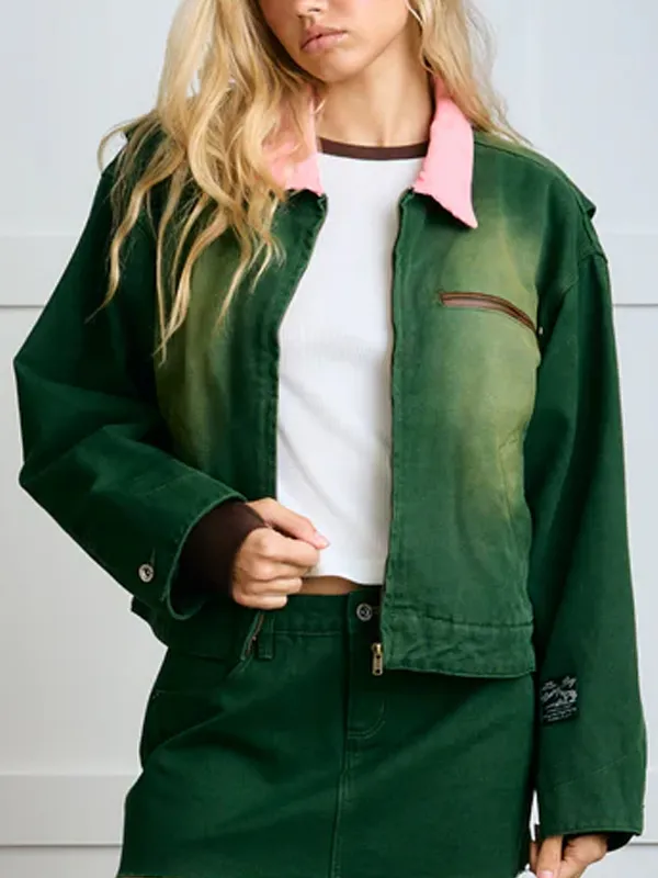 Rodeo Western Green Unisex Barn Jacket Rodeo Western Green Unisex Barn Jacket