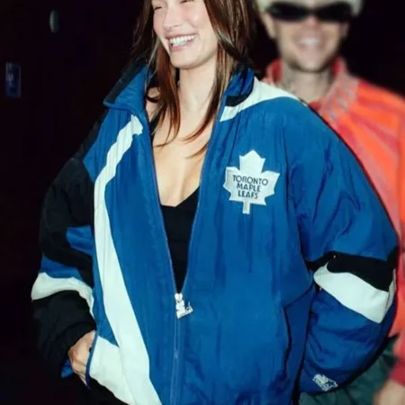 Shop Toronto Maple Leafs Hailey Bieber Jacket
