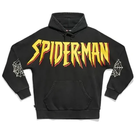 Spider-Man-90s-Graphic-Unisex-Black-Hoodie
