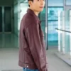TV Series Bad and Crazy Wi Ha joon Maroon Leather Jacket