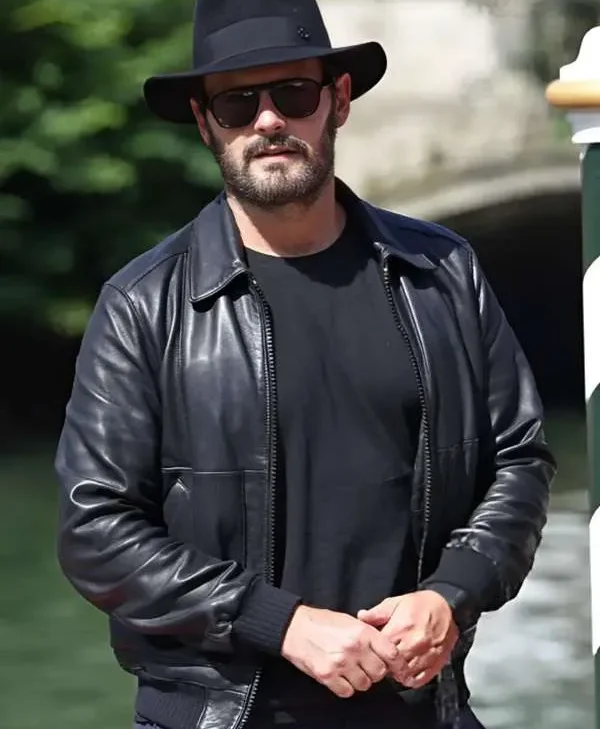 The 82nd Venice International Hugo Becker Leather Jacket