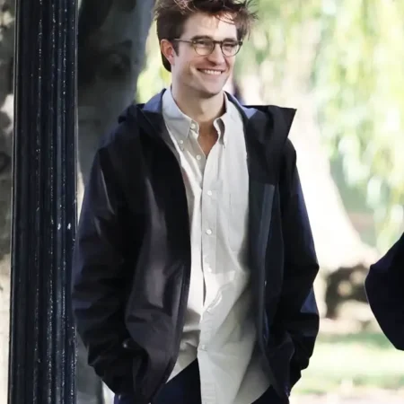 The Drama Robert Pattinson Blue Hooded Jacket