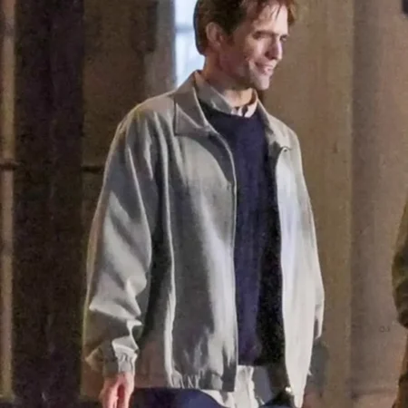 The Drama Robert Pattinson Grey Jacket Side