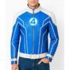The Fantastic Four First Steps Royal and White Leather Jacket