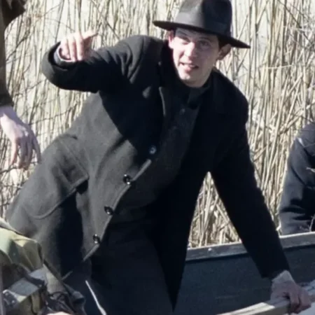 The History of Sound Josh O Connor Black Coat For Sale