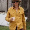 The Lowdown 2025 Ethan Hawke Yellow Shirt