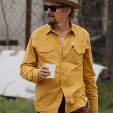 The Lowdown 2025 Ethan Hawke Yellow Shirt