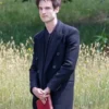The Sandman S02 Tom Sturridge Black Wool Coat Side