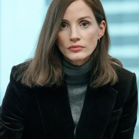 The-Savant-S01-Jessica-Chastain-Corduroy-Blazer