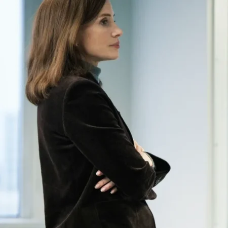 The-Savant-S01-Jessica-Chastain-Corduroy-Blazer-Side
