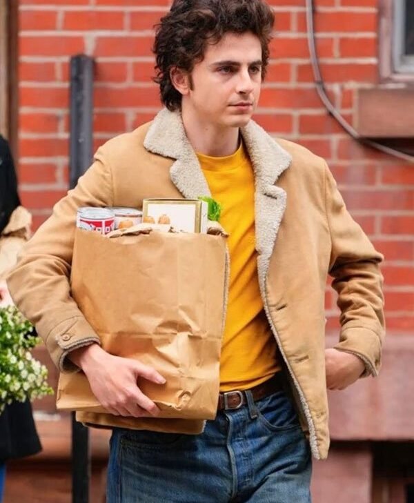 Timothee Chalamet Sherpa Cotton Jacket